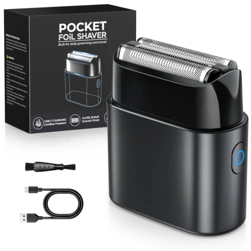 Offre limitée : Haokoo Rasoir Électrique Homme À Grille, Mini Rasoir Voyage 90g de 67.48 € à 44.99 € (33% de remise)
