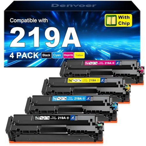 Oferta limitada: 219A con Chip Compatible con HP 219A 219X Toner para HP Color LaserJet Pro MFP 3302fdw 3302fdwg 3302sdw 3302sdwg 3302fdn 3302fdng 3202dw 3202dn Negro Cian Amarillo Magenta 4-Pack de 159.99 € a 149.99 € (ahorro 6%)