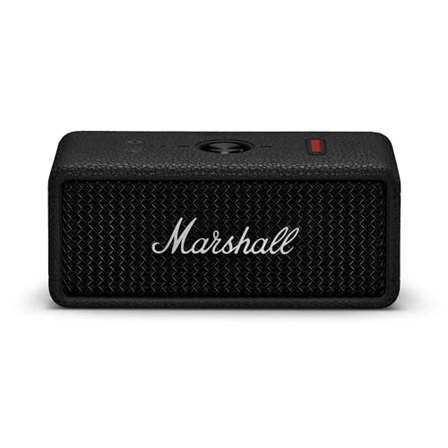 Offerta a tempo: Marshall Emberton III Altoparlanti Bluetooth portatili Wireless accoppiabili IP67 Resistente a polvere e acqua, 32+ ore di riproduzione Ricarica rapida - nero e argento - 27% da 179.00 € a 129.99 €