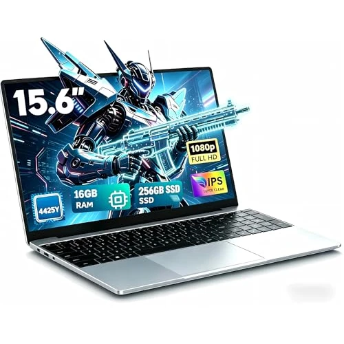 Offerta a tempo: PC Portatile 15,6 pollici 16GB RAM 256GB SSD Computer Portatile studente ufficio affari Notebook ufficio Processore 4425Y (fino a 1,7 GHz), 1920 × 1080 Full HD, Win 11, compatibile WiFi 5 Bluetooth - 70% da 999.99 € a 299.99 €