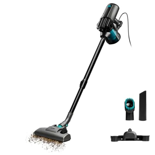 Offerta a tempo: Cecotec Scopa elettrica con cavo Conga Thunderbrush 560 Neo. 600 W, 2 in 1, Tecnologia ciclonica, Filtro ad alta efficienza, Raggio d’azione 6 m, Include 2 accessori, Cavo 4,5m - 33% da 56.66 € a 37.90 €