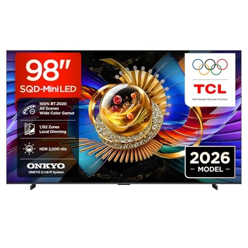 Oferta limitada: TCL 98Q7D Pro 98 Pulgadas SQD-Mini LED 4K HDR10+ Smart TV, 2.000 Nits de 2499.00 € a 2199.00 € (ahorro 12%)