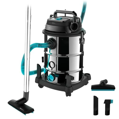 Offerta a tempo: Cecotec Aspiratore solidi e liquidi da 30 L Conga Rockstar Wet & Dry Steel Neo Pro. 1600 W, 23 kPa, Sistema di drenaggio, Doppia filtrazione, Struttura metallica, Ruote, Raggio d’azione 5 m - 63% da 179.00 € a 65.90 €