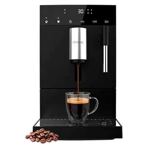 Offre limitée : Cecotec Machine à Café Superautomatique Compacte avec Mousseur Cremmaet Compact Elite. 1350W, 19 Bars, Système Thermoblock, Réservoir Café en Grains 120g avec Moulin et 1,1L d'Eau de 559.00 € à 559.00 € (0.00% de remise)
