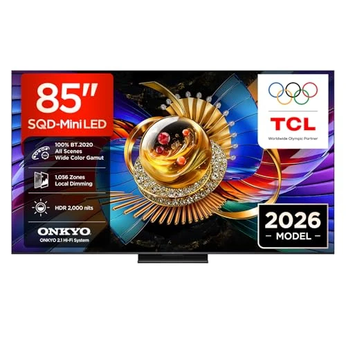 Offerta a tempo: TCL TV 85Q7D PRO 85” SQD-Mini LED, 4K HDR 2000 nits, 1056 zonas de atenuación, Google TV, Dolby Vision IQ y Atmos, 2.1 Onkyo,144Hz, Apple AirPlay 2 y Alexa - 0.00% da 1799.90 € a 1799.90 €
