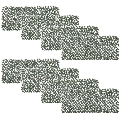 Offerta a tempo: Outsunny Rotolo di Siepe Finta per Balcone 8 Pezzi, Siepe Artificiale Estensibile per Giardino con Foglie Verdi Finte 200x100 cm - 40% da 94.95 € a 56.98 €