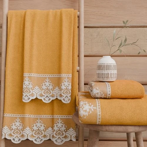 Offerta a tempo: PETTI Artigiani Italiani - Asciugamani Bagno in 100% Spugna di Cotone, Set Asciugamani 1+1, 2 Pezzi 1 Asciugamano Viso e 1 Asciugamano Mani, Arancione - 42% da 24.90 € a 14.40 €