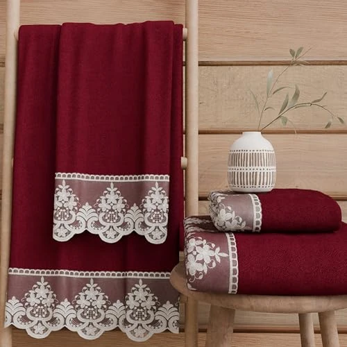 Offerta a tempo: PETTI Artigiani Italiani - Asciugamani Bagno in 100% Spugna di Cotone, Set Asciugamani 1+1, 2 Pezzi 1 Asciugamano Viso e 1 Asciugamano Mani, Bordeaux - 46% da 24.90 € a 13.46 €