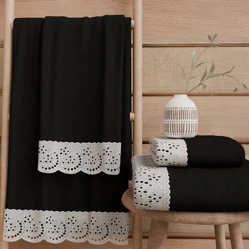 Offerta a tempo: PETTI Artigiani Italiani - Asciugamani Bagno in 100% Spugna di Cotone, Set Asciugamani 1+1, 2 Pezzi 1 Asciugamano Viso e 1 Asciugamano Mani, Nero - 32% da 24.90 € a 16.90 €