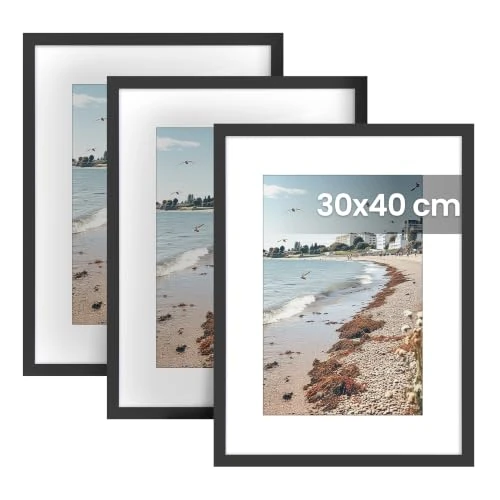 Limited-time offer: SONGMICS 30 x 40 cm Frame, Set of 3 Picture Frames, Wall Hanging, Black from 16.99 £ to 16.99 £ (save 0.00%)