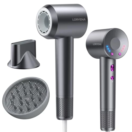 Offre limitée : LORVENA Sèche Cheveux Ionique Professionnel Diffuseur Boucles 160000 tr/min de 31.34 € à 29.77 € (5% de remise)