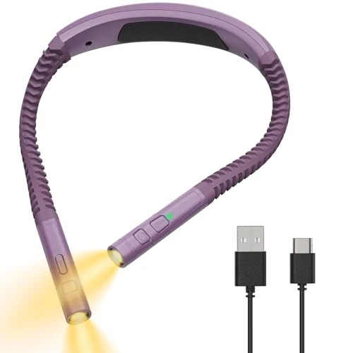 Oferta limitada: Zivacate Luz Lectura, 3 Modos y 5 Niveles, Regulación Continua, Manos Libres, Temporizador 30/60 min, Luz de Lectura Cuello, Brazos 360°, 80 h de Autonomía - Violeta de 14.99 € a 14.99 € (ahorro 0.00%)