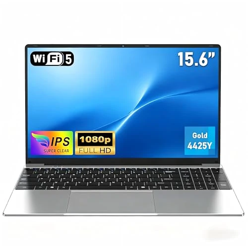 Offerta a tempo: FUNYET Nuovo Laptop, Computer Portatile, 2026 Laptop PC da 15,6 pollici, 16 GB RAM 512 GB SSD, Pentium Gold 4425Y, IPS FHD 1920 * 1080 Notebook, apertura a 180°, 5000 mAh, studente,WiFi5,Type-C - 71% da 1099.99 € a 319.99 €