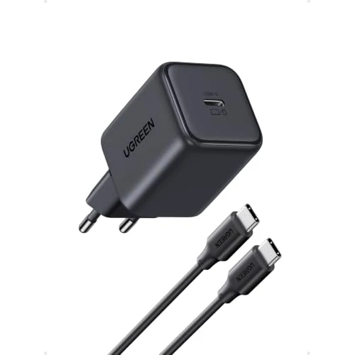 Offerta a tempo: UGREEN Zapix Caricatore USB C 45W PPS Ricarica Rapida iPhone con Cavo 1.5M | GaN Caricabatterie Compatibile con iPhone 18 Pro Max 17 Air 16 Plus Pixel 10 9 Pro Galaxy S26 S25 S24 Ultra iPad MacBook Neo - 29% da 23.99 € a 16.99 €