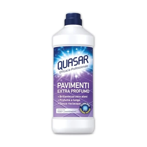 Offerta a tempo: Quasar Pavimenti Extra profumo 1000 ml - con Tecnologia Asciuga Rapido - 13% da 3.19 € a 2.79 €