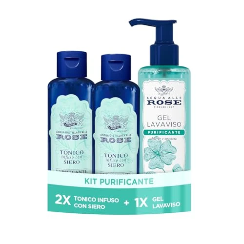 Offerta a tempo: Acqua alle Rose, Kit Tonico Infuso Purificante + Gel Lavaviso Purificante - 50% da 12.99 € a 6.50 €