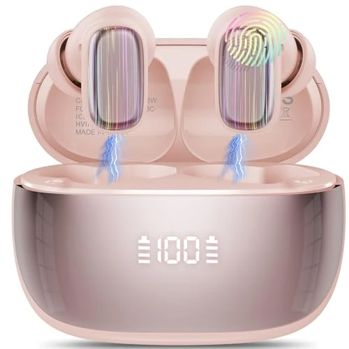 Oferta limitada: Conyat 2026 Auriculares Traductores de Idiomas, 3en1 AI Auriculares Traductor en Tiempo Real 164 Idiomas y 6 Modos de Traducción, 40H Bluetooth 5.4 Cascos Inalambricos para Viajes, Rosa de 32.99 € a 32.99 € (ahorro 0.00%)