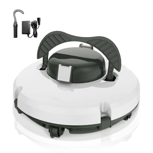 Limited-time offer: 2026 S1 Pool Robot Battery, Wireless Pool Vacuum Cleaner, Pool Robot with Dual Motors, 130 Minutes Running Time for Above Ground Pools up to 120 m², Climbing Capacity 18°, Quick Emptying, Automatic from 195.29 £ to 195.29 £ (save 0.00%