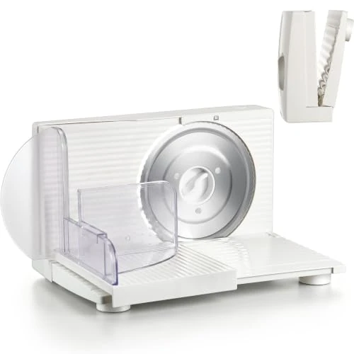Offerta a tempo: Yabano Affettatrice Elettrica Pieghevole 150W, Bianco - 0.00% da 52.99 € a 52.99 €