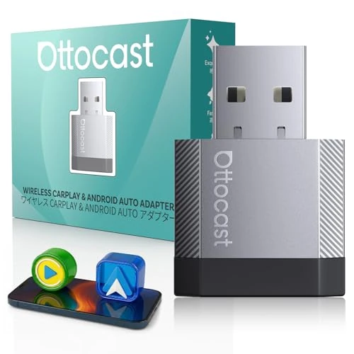 Limited-time offer: OTTOCAST 2 in 1 Wireless CarPlay and Android Auto Adapter, Mini Nova 2026 Ultra-Compact CarPlay Wireless Adapter, Supports ChatGPT Gemini (iOS 26.3+), Plug & Play for Wired CarPlay/Android Auto Cars from 56.99 £ to 56.99 £ (save 0.00%)