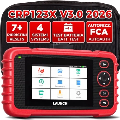Tijdelijke aanbieding: LAUNCH CRP123X V3.0 diagnoseapparaat professionele OBD2 scanner voor alle auto's & merken - 4-systeemdiagnose met reset: EPB DPF olieservice, SAS/BMS batterijtest VIN-uitlezen INKL LEVENSLANGEN van 219.92 € naar 219.92 € (0.00% kort
