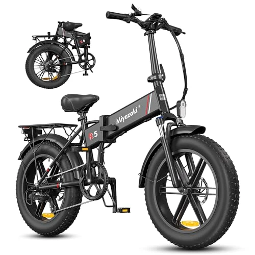 Offerta a tempo: Miyazaki Bicicletta elettrica pieghevole R5 90NM per adulti, telaio in alluminio Space, motore brushless, batteria rimovibile, pneumatici larghi, freni idraulici a olio - 0.00% da 939.00 € a 939.00 €