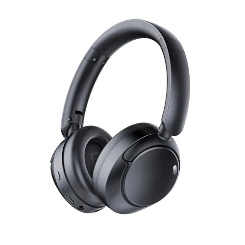 Offerta a tempo: Cuffie Wireless Bluetooth 5.4 con Noise Cancelling, 6 EQ Modalità di Suono, Assistente Vocale, 120 Ore Di Riproduzione, Hi-Res audio, Bassi Potenti, Audio Lossless AUX, compatibili iOS e Android(Nero) - 70% da 99.99 € a 29.99 €
