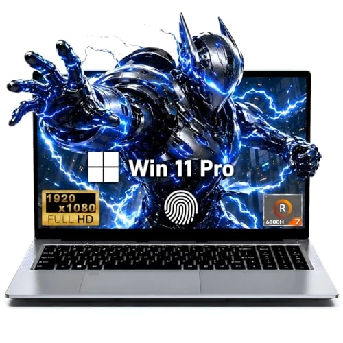 Offerta a tempo: CHIFUYOU 15,6 Pollici Notebook Gaming, Processore R7 6800H (3,2 a 4,77 GHz), Computer Portatile 32GB RAM 1TB SSD Pc Portatile Gamer Laptop 2026, Tastiera Completa Retroilluminata, Batteria 57.75Wh - 50% da 1999.99 € a 999.99 €