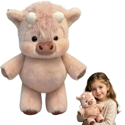 Offerta a tempo: peluche che corre,45CM rosa pupazzo che corre,Morbido mucca che corre. - 36% da 27.99 € a 18.00 €