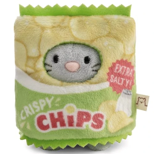 Limited-time offer: NICI Set soft toy mouse Nibbli 8 cm with chip & chips bag costume in gift box 8,5x6,5x10 cm - mymochi lifestyle plush, kawaii collectible, ideal for play, cuddling & collecting | 63381 from 9.99 £ to 9.99 £ (save 0.00%)