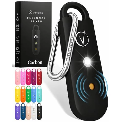 Offerta a tempo: Vantamo Allarme Personale Antiaggressione per Autodifesa Donna Con Doppio 130dB Altoparlante,Kit Autodifesa Femminile Con Luce - 40% da 29.99 € a 17.99 €