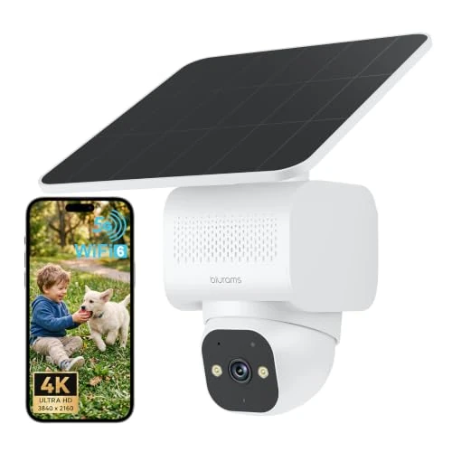 Offerta a tempo: blurams 4K Telecamera WiFi Esterno Senza Fili Solare h24 - 43% da 149.99 € a 84.99 €