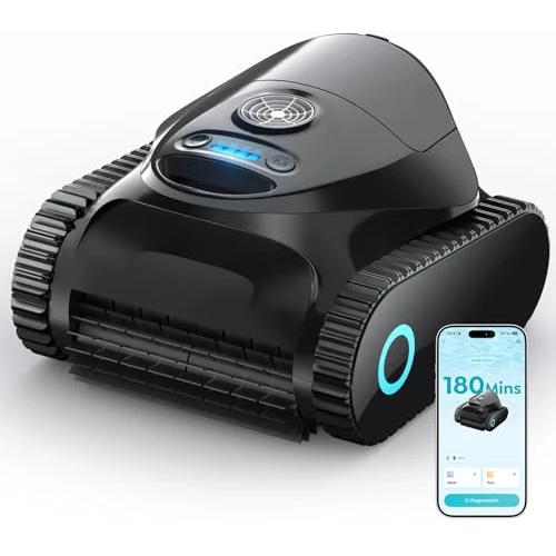 Offre limitée : BRINBO 2026 C1 Robot de Piscine Fond et Parois, Ligne d'eau, Double Filtre, Robot Piscine sans Fil, 7 Modes de Nettoyage, 180 Min d'Autonomie, Puissant Aspirateur pour Piscines jusqu'à 150 m²,Noir de 449.99 € à 449.99 € (0.00% de remise)