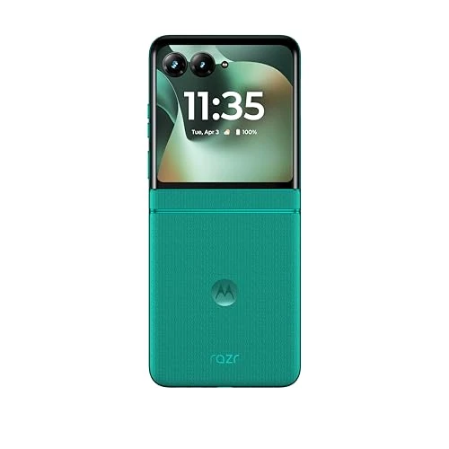 Offerta a tempo: Motorola razr 70 con 3 anni di garanzia (8/256GB, Doppia fotocamera 50MP, Display interno FHD+ 6.9" 120Hz e esterno 3.62", Android 16), PANTONE Sporting Green - 10% da 999.00 € a 899.00 €