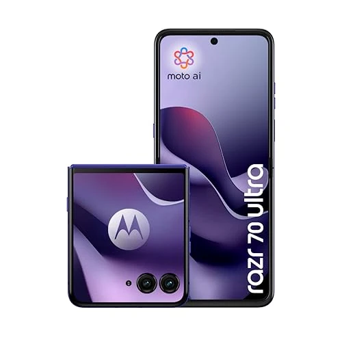 Offerta a tempo: Motorola razr 70 ultra con Moto AI (16/512GB, 50+50MP, selfie 50MP, display esterno 4.0" interno 7" Extreme AMOLED 165Hz, Qualcomm Snapdragon 8 Elite, 5G, Dual SIM, Android 16), PANTONE Orient Blue - 13% da 1499.00 € a 1299.90 €