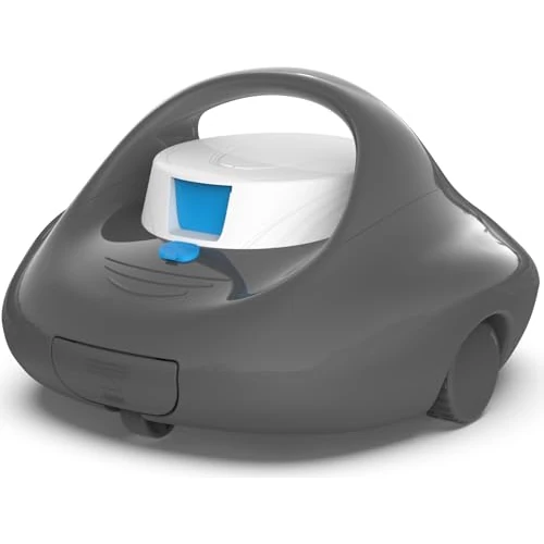 Tijdelijke aanbieding: BRINBO Draadloze zwembadrobot, 130 minuten krachtige reiniging, snel opladen in 2,5 uur, motoren met dubbele aandrijving, ideaal voor bovengrondse zwembadrobot, zwembaden met vlakke bodem, tot 80 m² van 199.00 € naar 199.00 € (0.00%