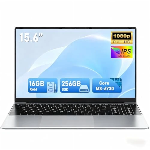 Offre limitée : FUNYET 2026 Neuf Ordinateur Portable,Laptop PC da 15,6 pollici,Core M3-6Y30,16 GB RAM 256 GB SSD,IPS FHD 1920 * 1080 Notebook Laptop,180°Open,5000 mAh,supporta schede TF,Type-C de 299.99 € à 284.99 € (5% de remise)