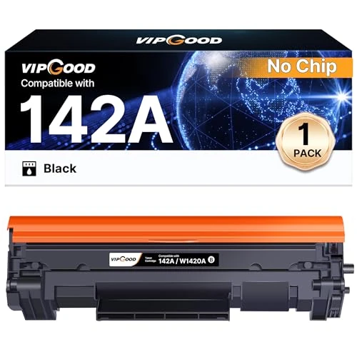 Offerta a tempo: VIPGOOD 142A W1420A Toner Compatibile per HP 142A W1420A 142X W1420X Cartucce di Toner per Laserjet Pro M110w M110we M110 MFP M140w M140we M140 M139w M139we M139 (1 Nero, Senza Chip) - 16% da 26.99 € a 22.69 €