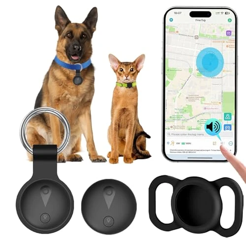 Oferta limitada: Localizador GPS Perros,GPS Dog Compatible con Sistemas iOS Y Android GPS para Gatos En Real BateríA De Larga DuracióN, Rastreador GPS para Gatos Rastreador De Mascotas Impermeable-Negro Sólido de 29.99 € a 29.99 € (ahorro 0.00%)