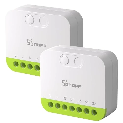 Tijdelijke aanbieding: SONOFF MINI Duo 2-kanaals slimme schakelaar, Zigbee 3.0, 16A, afstandsbediening via Zigbee-hub, neutrale draad vereist, compatibel met Alexa/Google, 2-pack van 35.49 € naar 35.49 € (0.00% korting)