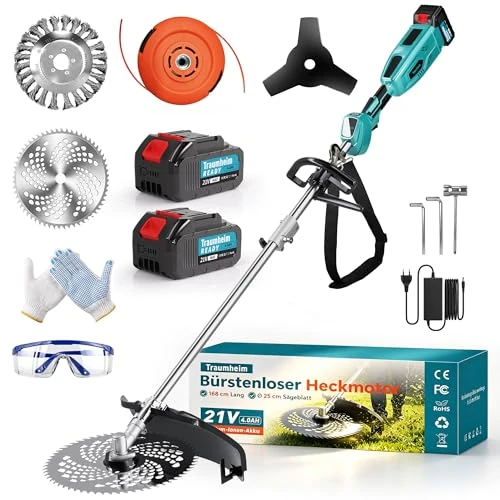 Offerta a tempo: Decespugliatore a Batteria 4 in 1 Brushless con 950W, 2 Batterie 4,0 Ah - 0.00% da 149.98 € a 149.98 €