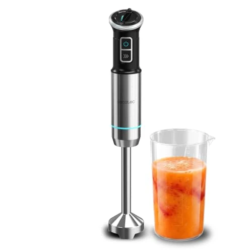 Offerta a tempo: Cecotec Frullatore a Immersione Power Neutron 1100MAX Ultra. 1100W, Lame in Titanio Nero, Piede Extralungo, Campana Antischizzi, Velocita Regolabile, Turbo, Miscelazione Rapida Omogenea - 66% da 49.90 € a 16.89 €