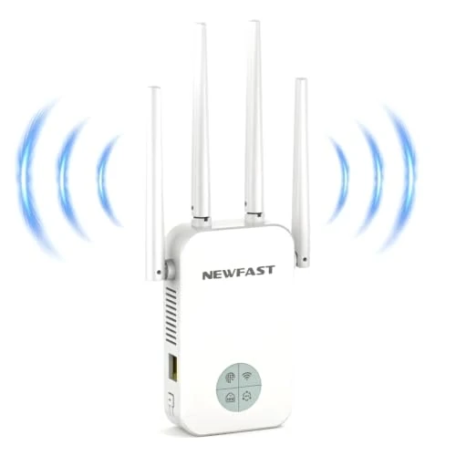 Offerta a tempo: NEWFAST Ripetitore WiFi Potente per Casa, 1200Mbps WiFi Extender Dual Band - 15% da 53.99 € a 45.89 €