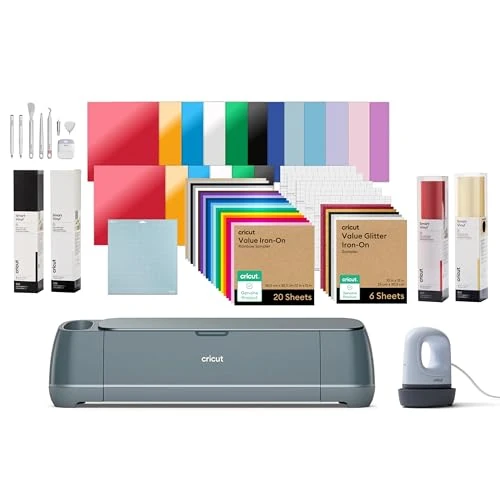 Offerta a tempo: Cricut Maker™ 4 bundle Ultimate 2026, macchina da taglio Smart, taglierina vinile DIY professionale e fustellatrice per tessuto, pelle, Vinyl e molti altri materiali - 36% da 699.99 € a 449.99 €