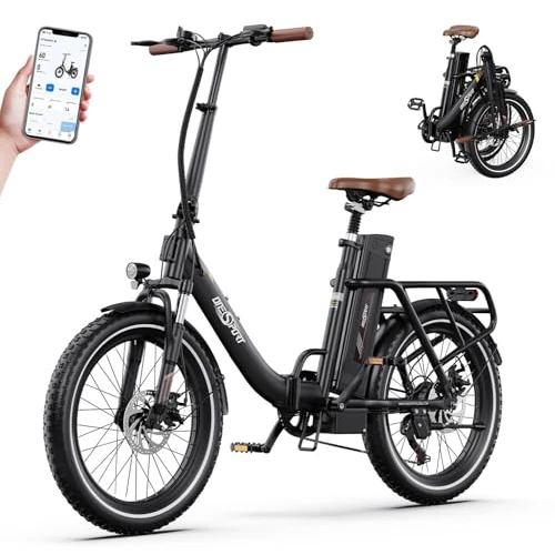 Offerta a tempo: ONESPORT OT16-2 Bici Eelettrica Adulti, 20" Bicicletta Elettrica Pieghevole con 250W Motore & 48V 17Ah Batteria Autonomia 60-120KM, Display LCD & Bluetooth APP, Unisex Bici Pedalata Assistita - 0.00% da 899.00 € a 899.00 €