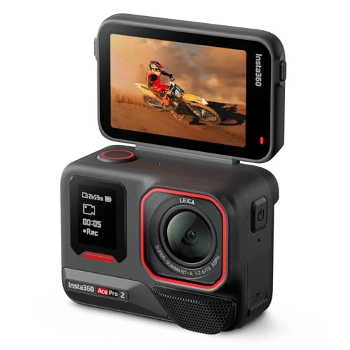 Offre limitée : Insta360 Ace Pro 2 Double Batterie, Caméra d'action 8K étanche pour Moto, capteur 1/1, 3", co-conçue avec Leica, Double Puce d'IA, écran Rabattable, qualité en Basse lumière, Audio avancé de 399.00 € à 399.00 € (0.00% de remise)