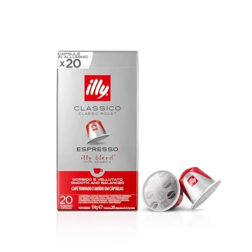 Offerta a tempo: illy, Caffè in Capsule Compatibili CLASSICO, 1 Confezione da 20 - 26% da 9.79 € a 7.23 €
