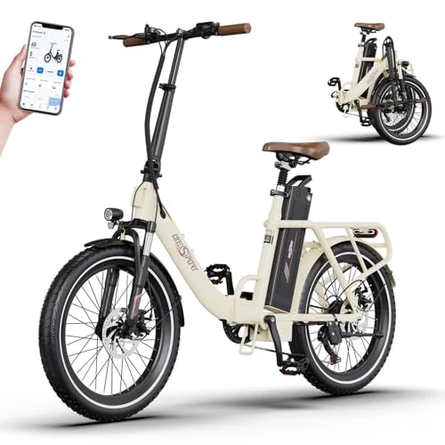 Offerta a tempo: ONESPORT OT16-2 Bici Eelettrica Adulti, 20" Bicicletta Elettrica Pieghevole con 250W Motore & 48V 17Ah Batteria Autonomia 60-120KM, Unisex Bici Pedalata Assistita, Display LCD & Bluetooth APP - 0.00% da 899.00 € a 899.00 €