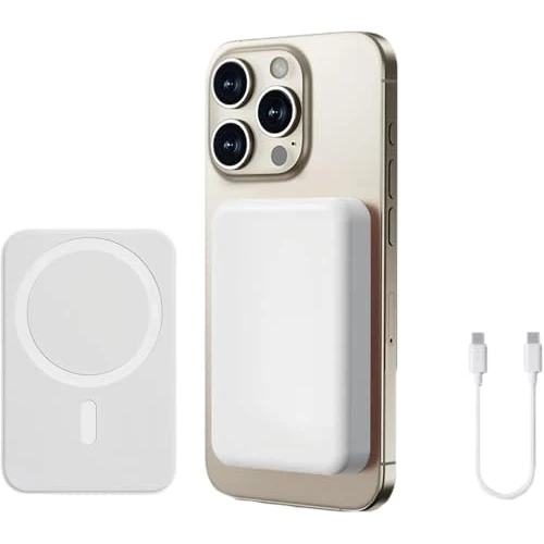 Offerta a tempo: Power Bank Magnetico 10000mAh, Wireless Caricatore 20W Ricarica Rapida Powerbank, Caricabatterie Portatile, Battery Pack Wireless Batteria Esterna per iPhone 17 16 15 14 13 Pro Max Series - 0.00% da 18.99 € a 18.99 €