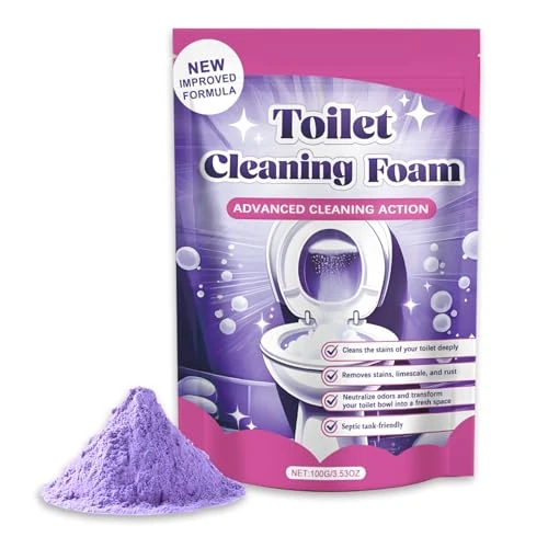 Offerta a tempo: Toilet Cleaner,Detergente per WC,Disincrostante Wc,Cleaning Block Wc,Pulizia Profonda Della Schiuma,Instant Action Foam for Sparkling Clean Toilet,Touch Free Foaming Toilets Cleaner (1 * 100G) - 62% da 38.99 € a 14.99 €